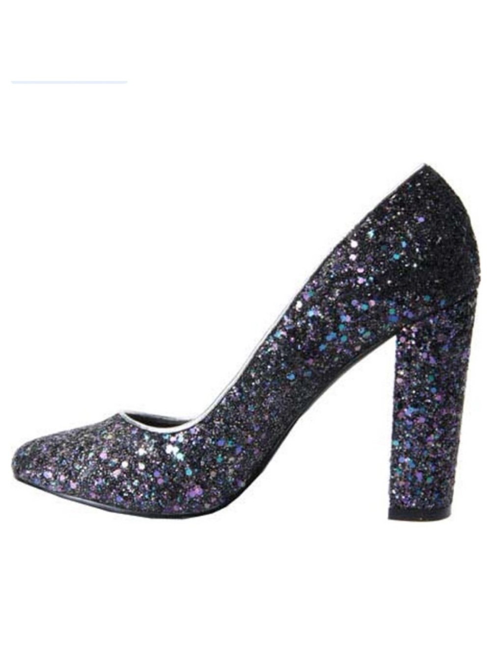 Penny Loves Kenny Ritz Glitter Block Heel Pumps 6.5